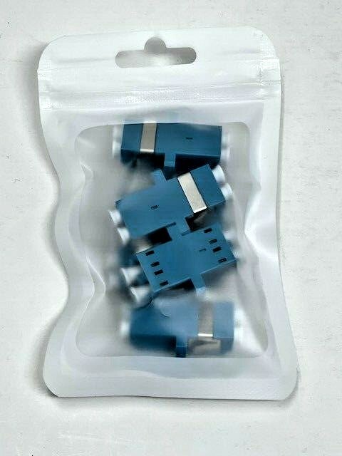 6-pk Duplex LC to LC Female Coupler Fiber Optic Adapter Single Mode Multimode