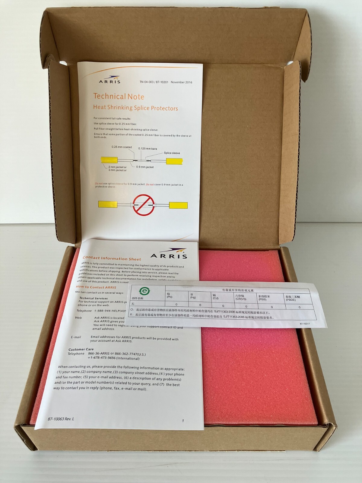 Arris DP95M10S04AOS-1MC-00 Fiber Optic Cassette COMMUNICATION EQ11