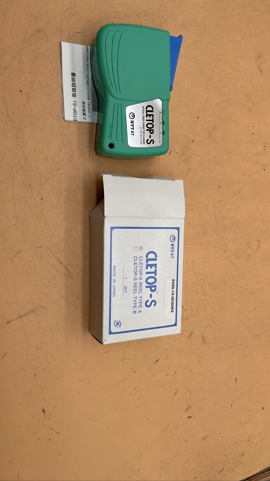 Cletop-S Reel Type A Optical Fiber Connector Cleaner Cleaning Tool Unit