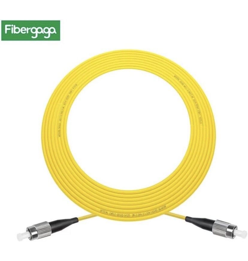 2 Packs-Fibergaga-3m(10ft) OS2 FC/UPC to FC/UPC Fiber Patch Cable Single Mode…