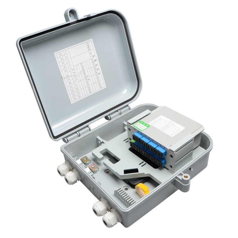 Outdoor SC FTTH 16 Core Cassette Fiber Optic Splitter Distribution Terminal Box