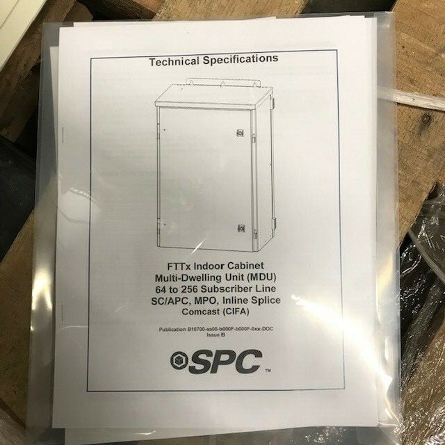SPC FTTx Indoor Cabinet SC/APC MPO Inline Splice Multi Dwelling Unit NEW