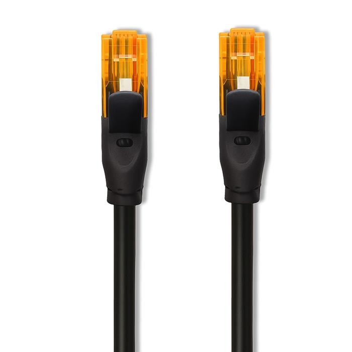 QOLTEC Patch Cable CAT6 25m for Computer, 2 x RJ-45 1Gbps, Gold Plated