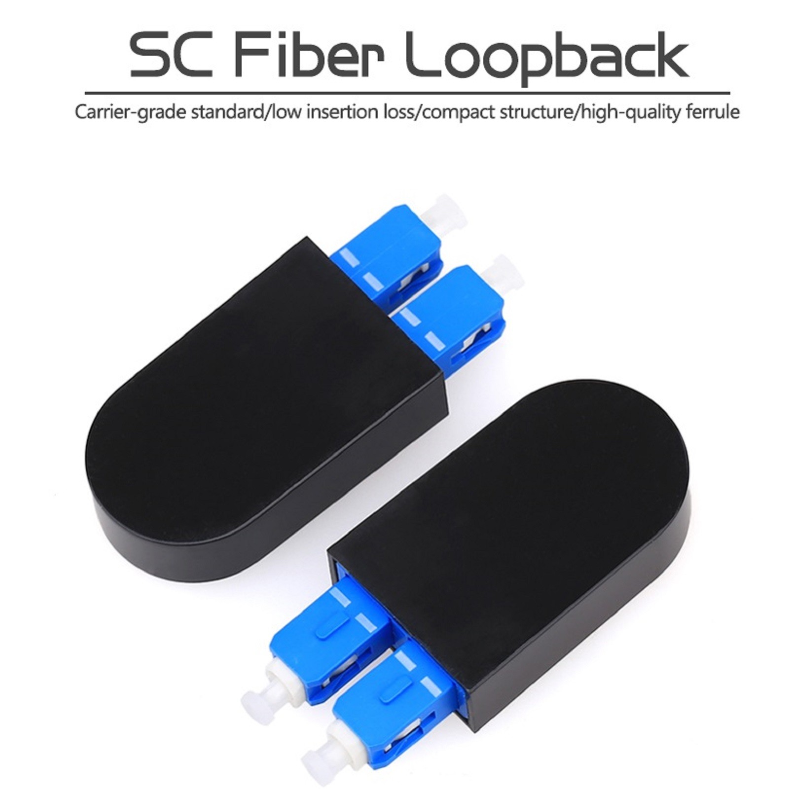 9/125 SC/UPC Single Mode SM Double SC Fiber Loopback Fiber Opitc Adapter C