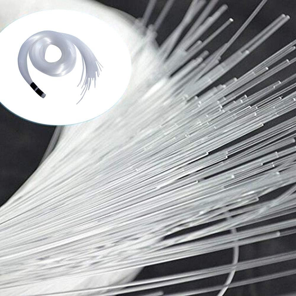 PMMA END Glow Fiber Optic Light Cable 100Pcs Ф0.03In(0.75Mm) 6.5Ft/2M