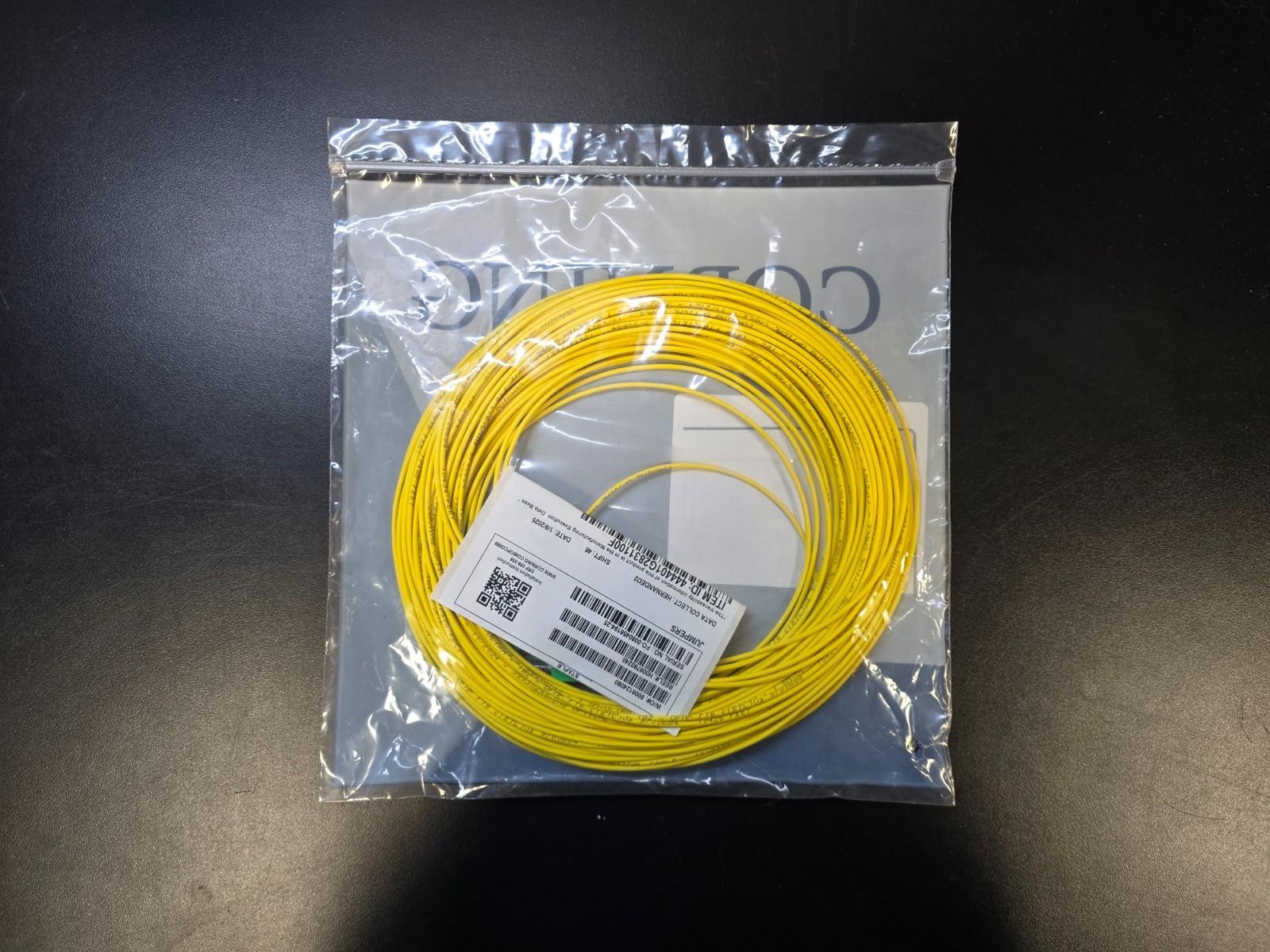 Corning Fiber Patch Cable 100FT Singlemode Plenum SC/APC-SC/APC 444401G2831100F