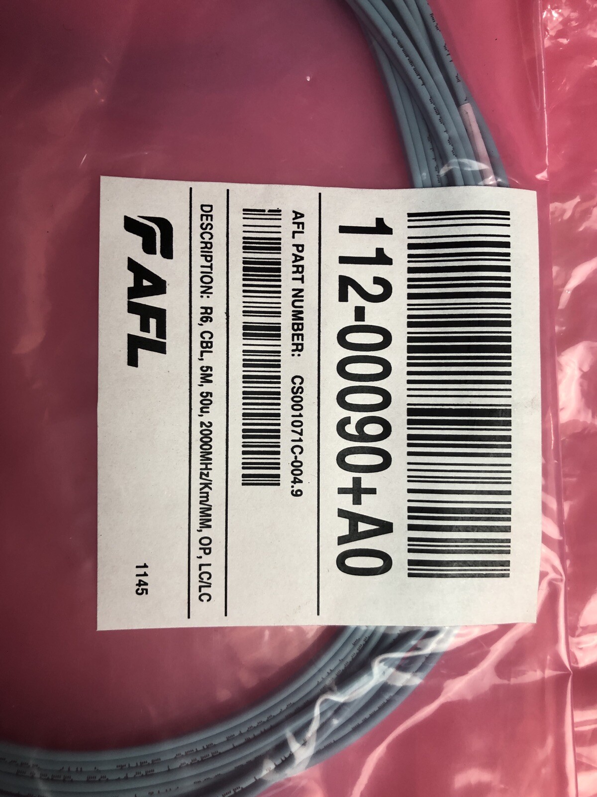 Brand New Netapp AFL Optical Cable 112-00090+A0 CS001071C-004.9/ X6536 R6