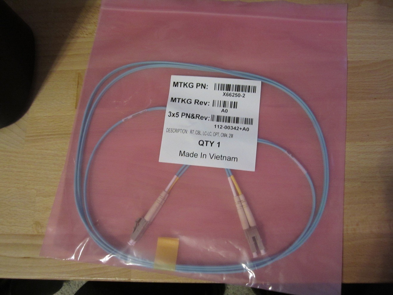 2M Multimode Duplex OM4 LSZH LC-LC Fiber Patch Cable NEW