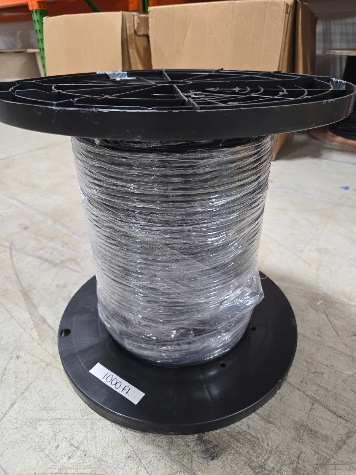 Hardened SC/APC (OptiTap Compatible) to Blunt 1000ft Dielectric Flat Drop Cable
