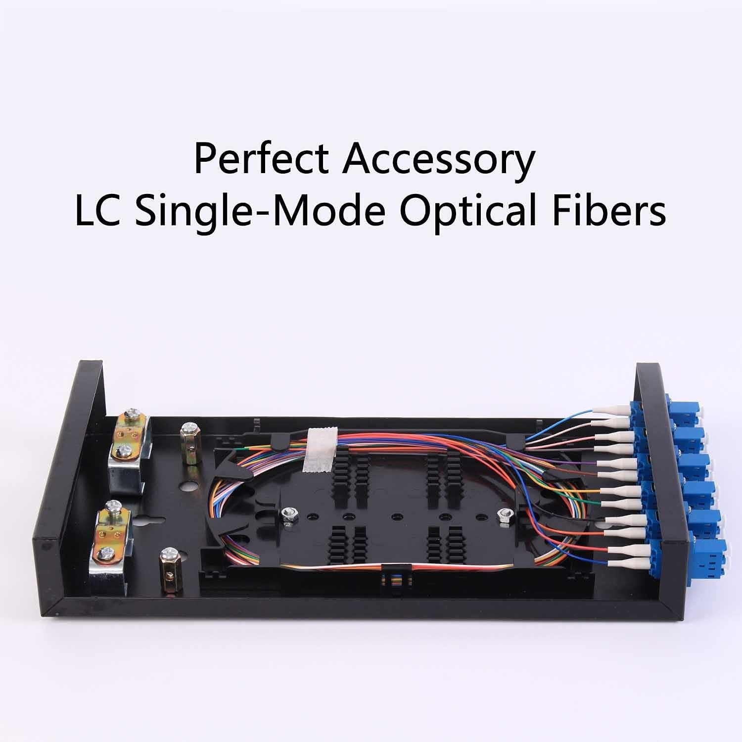 GESD 1.5 Meter 12 Strand SingleMode 9/125 LCUPC Fiber Pigtail, 12 ColorCoded …