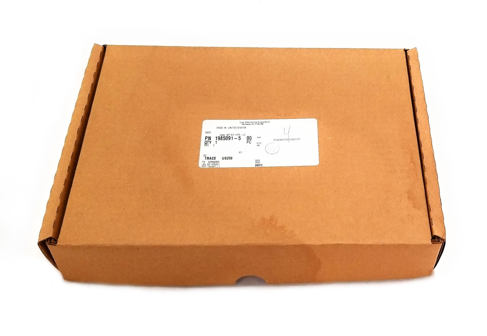 NEW Tyco Electronics 1985091-5 12 Port SM MPO LC Fiber Optic Cassette Module