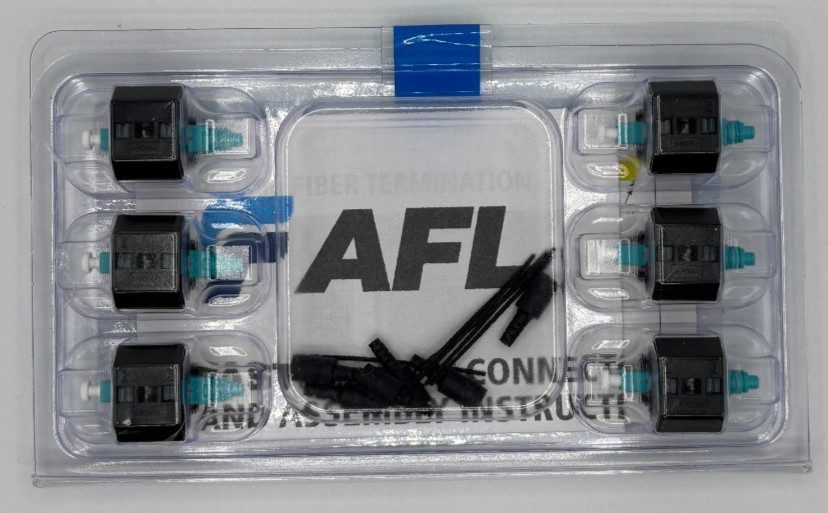 AFL FAST-LC-MM50L-6 FastConnect LC OM3/OM4 Fiber Optic Connectors 6-Pack New