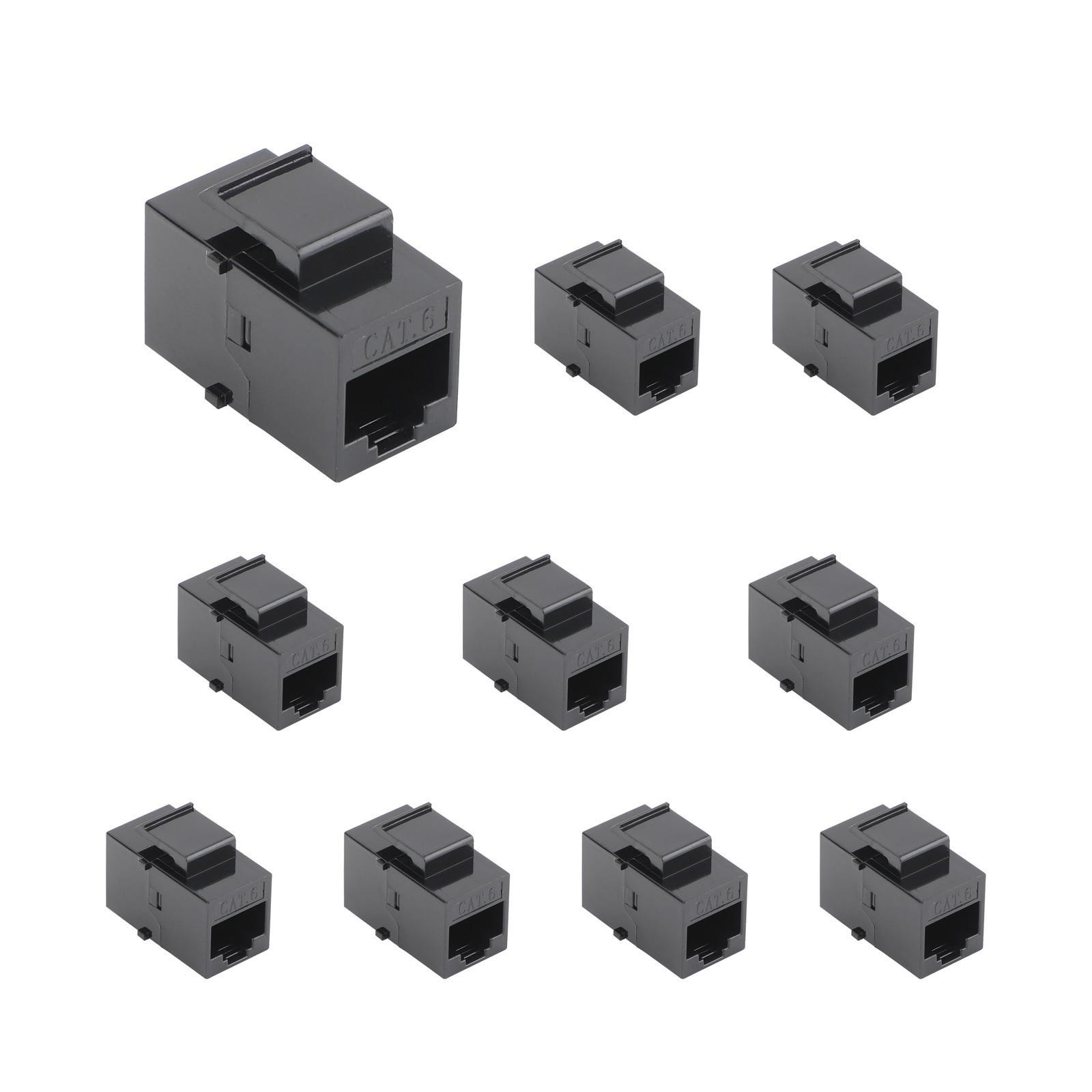 10/25Pack RJ45 Coupler Female-Female UTP CAT6 Keystone Coupler Jack Inline