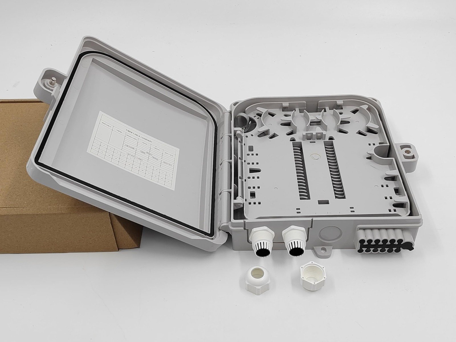 12 Core FTTH Fiber Distribution Box Optical Terminal Box Splitter for SC FC