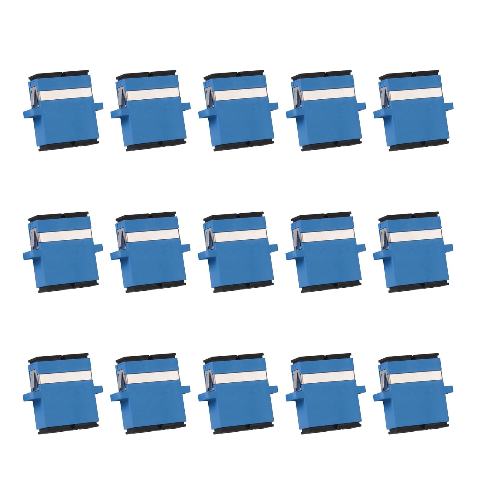 15 PCS SC UPC Duplex Fiber Optical Coupler Singlemode Adapter Network Box