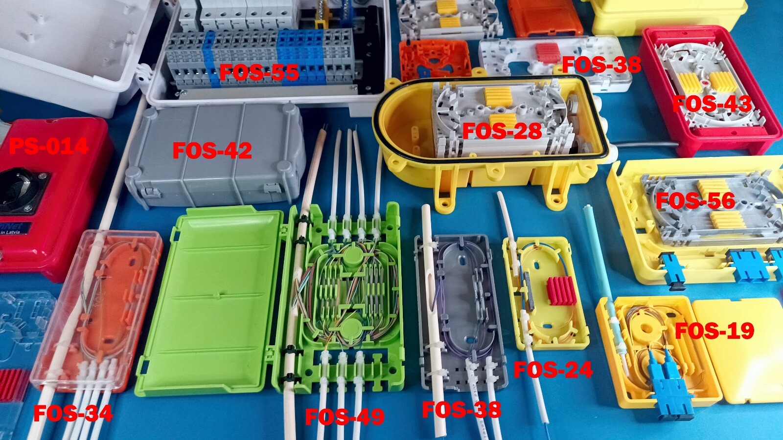 FOS-42 cassette variations Indoor fiber optic distribution box FTTH splice tray