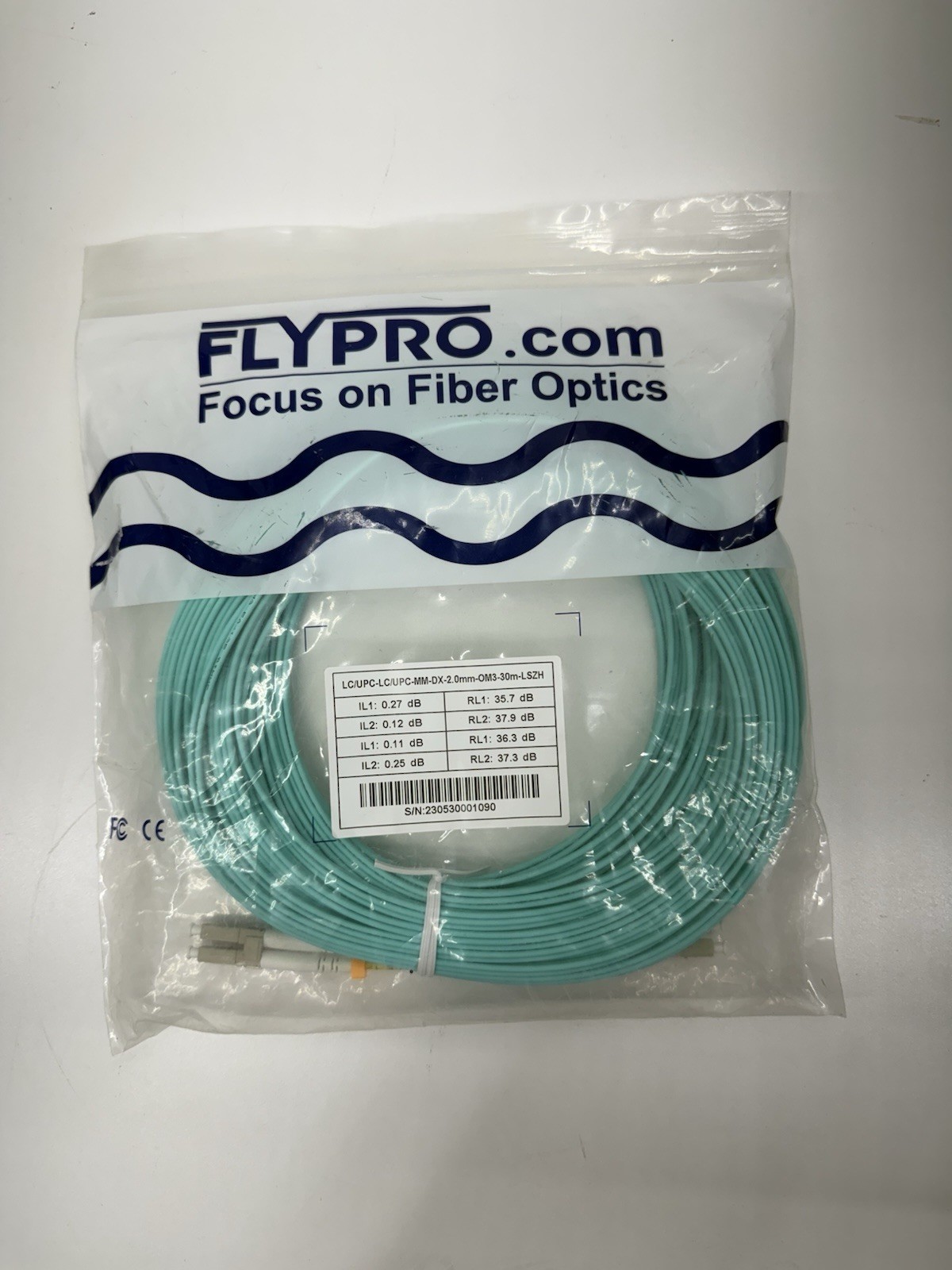 Fiber Optics Flypro.com 2.0MM-0M4-10M (set of 4)