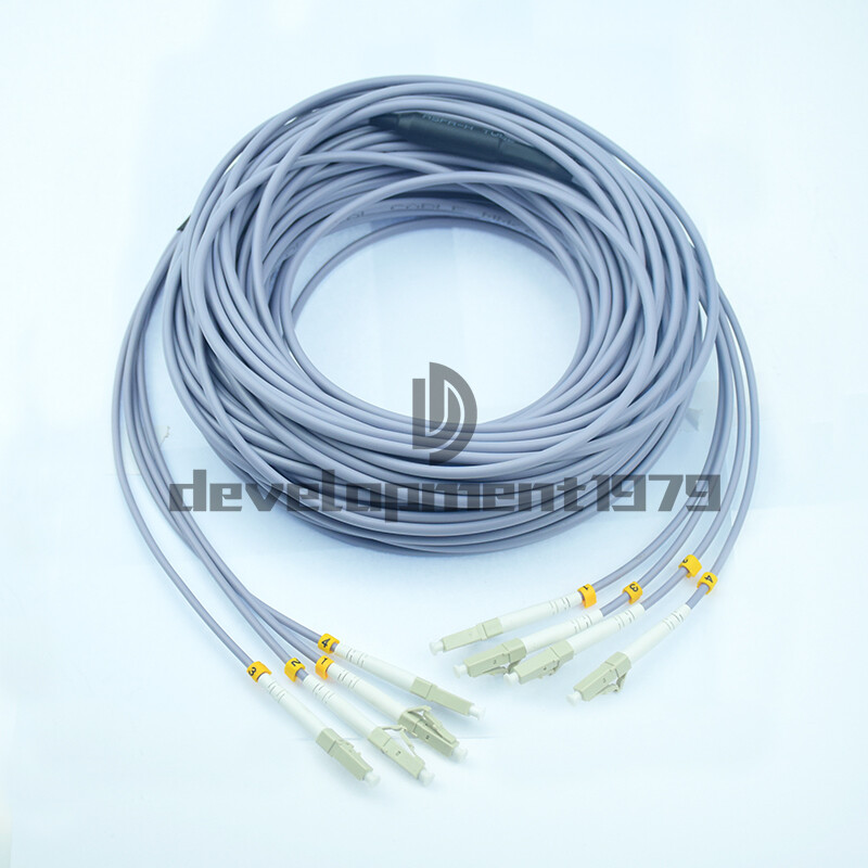 200M Armored Cable LC UPC -LC UPC 4 Strand Multi-Mode Fiber Patch Cord