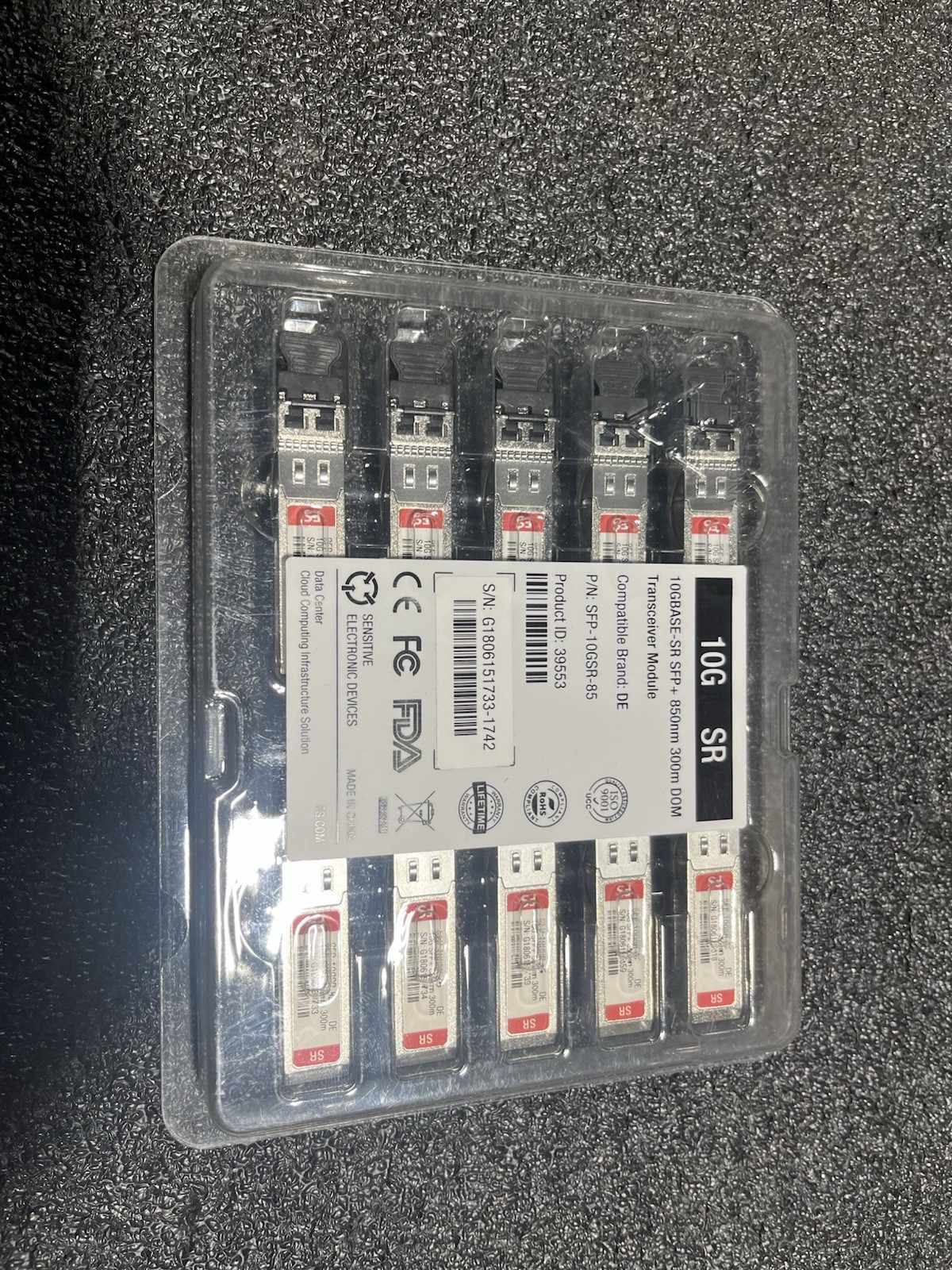 FS.com 10Gbase-SR-SFP+ 850mmj 300mm DOM