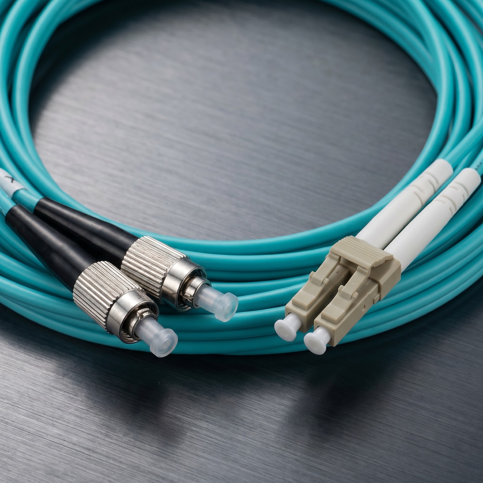 LC to FC Duplex Multimode 10G OM3 Fiber Optic Cable Patch Cord 1m-40m