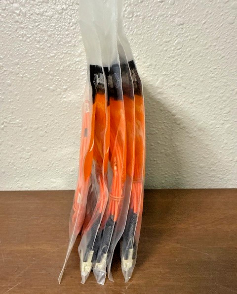 LOT of 5 Black Box Network Services Premium Fiber Optic Cable Ceramic Tip SC-LC