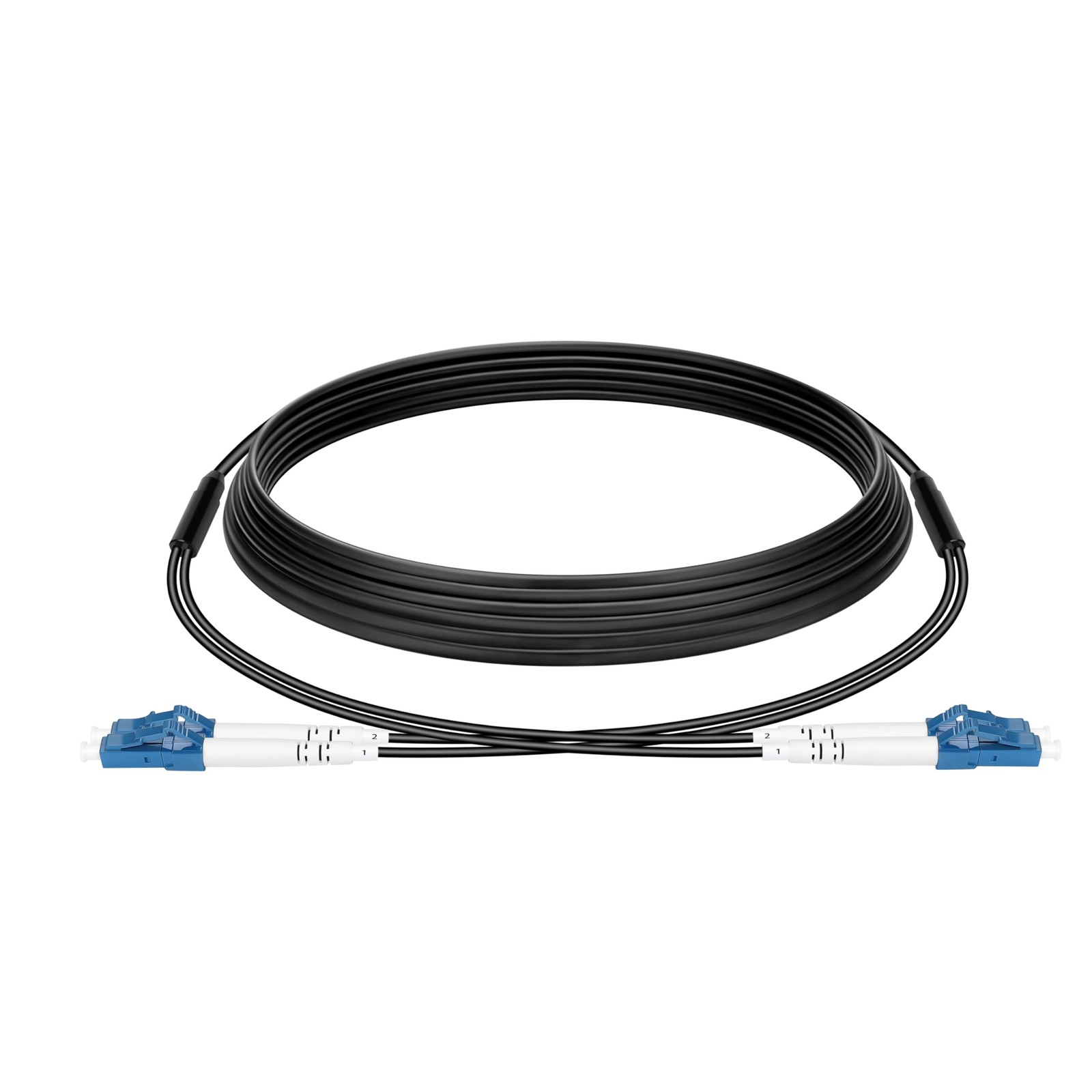 LC to LC Fiber Patch Cable Single Mode 30m/100ft,2 Core TPU Outdoor Fiber Optic
