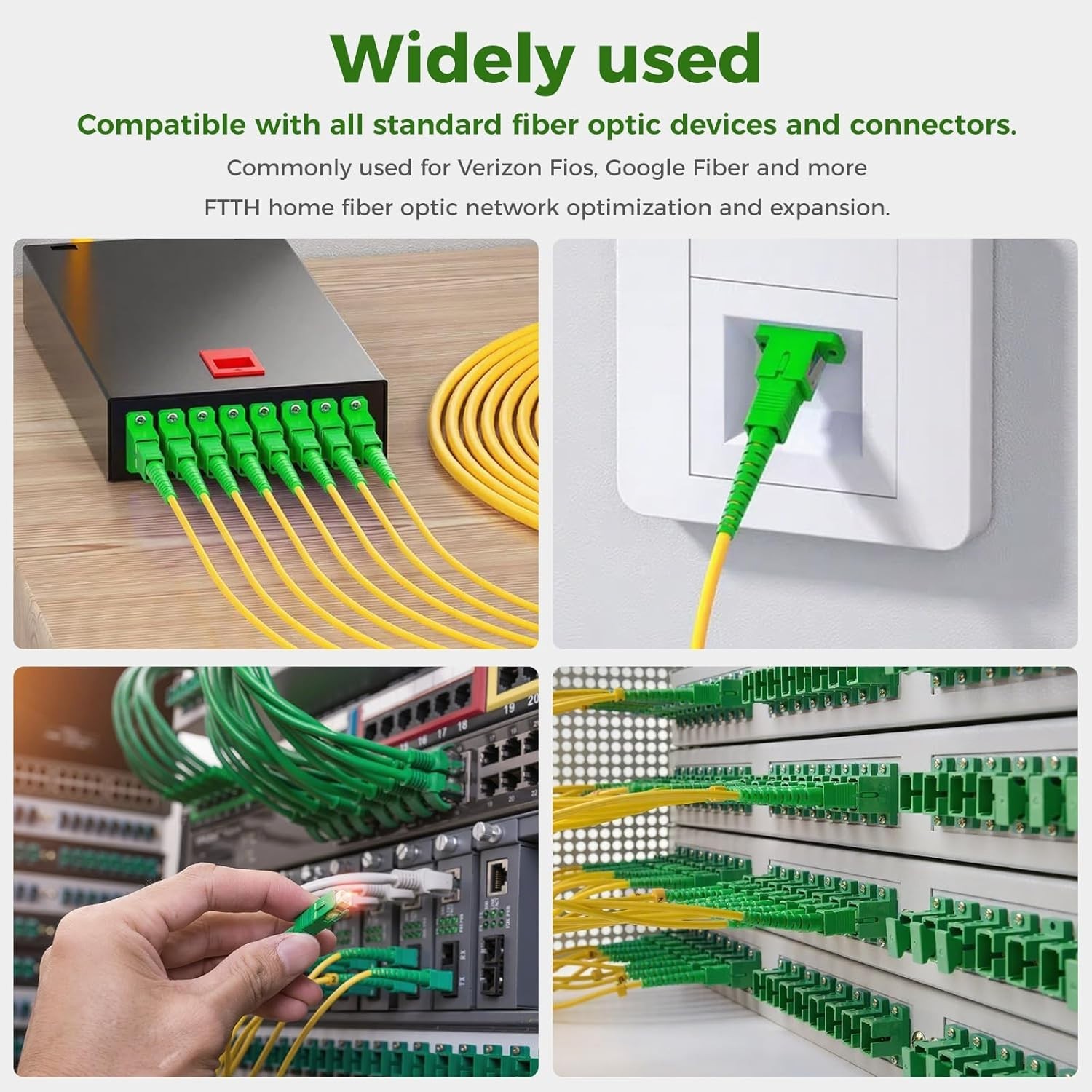 to Single Mode Fiber Optic Patch Cable, 3FT 1m Simplex 9/125um OS1/OS2 LSZH Y…
