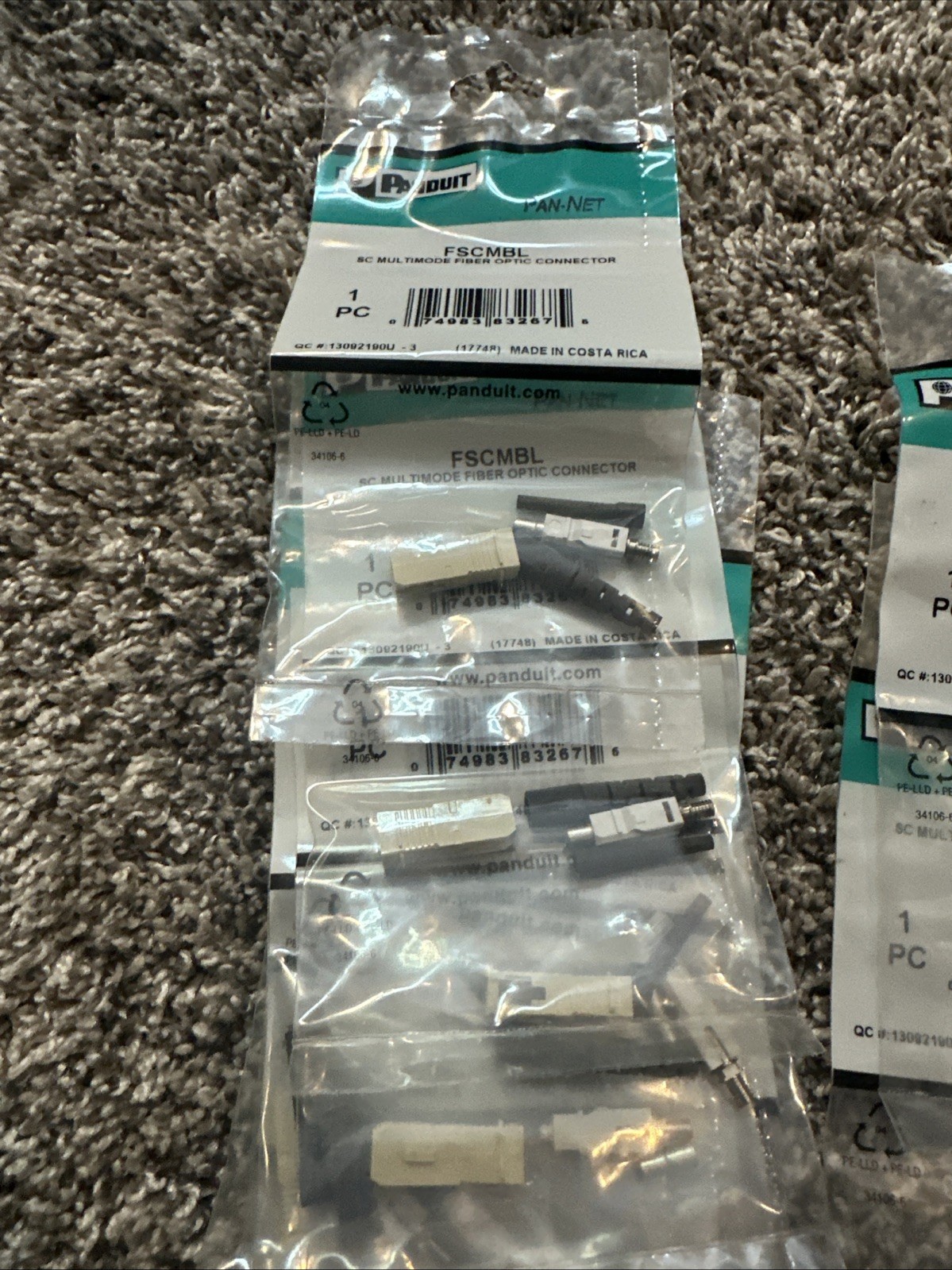 NIP PANDUIT FSCMBL SC MM MULTIMODE CONNECTOR FIBER