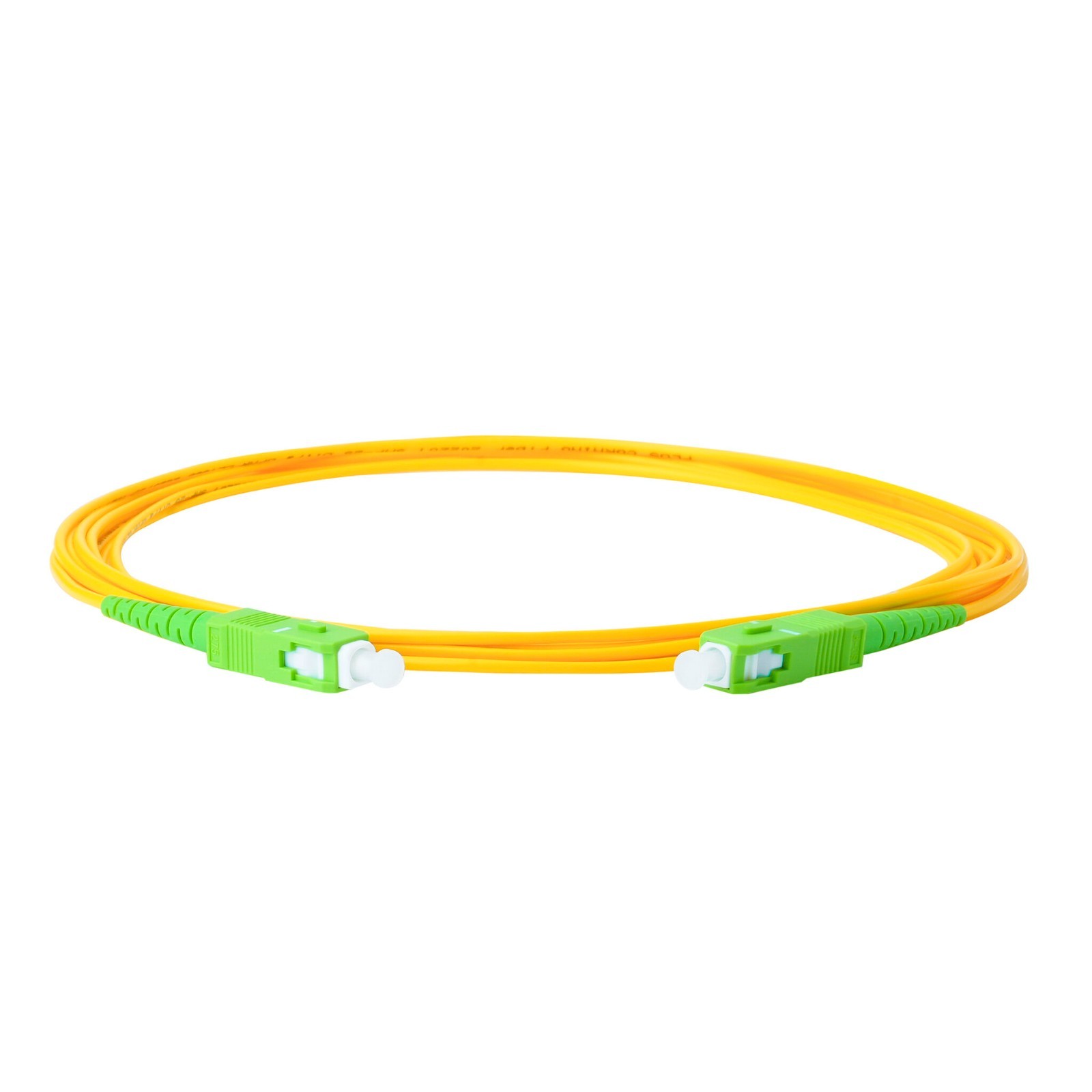 6-Pack 0.20 Meter SC/APC to SC/APC Singlemode Simplex Fiber Patch Cable