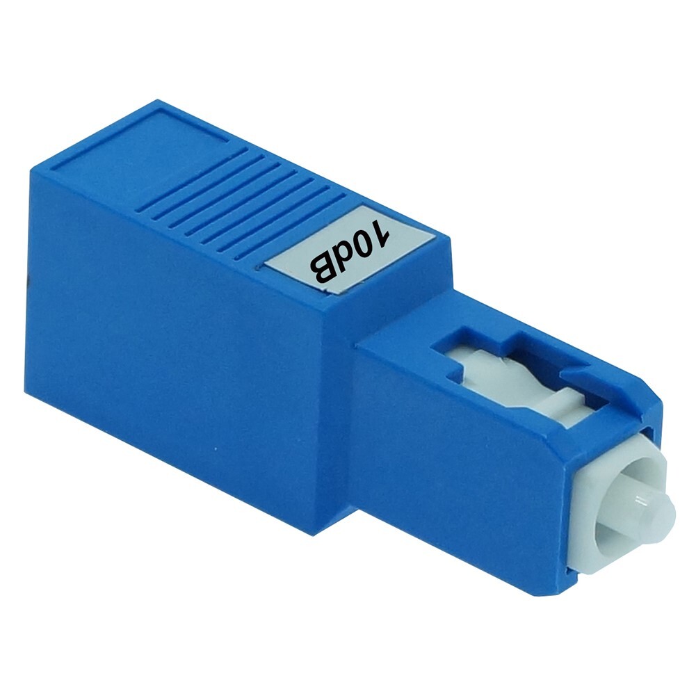 4x 10dB SC UPC Connector Fiber Optic Optical Attenuator Single Mode Plastic Blue