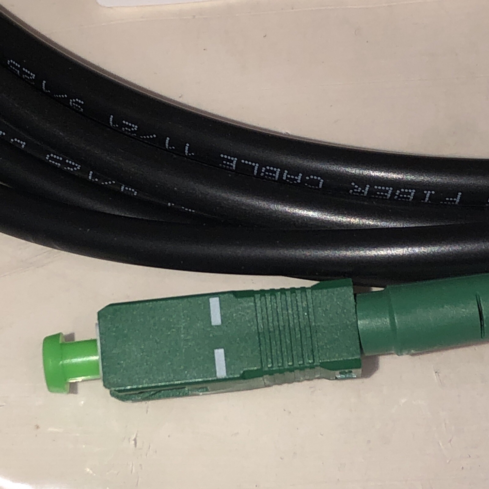 (10) EZ-Bend Fiber Jumper, SCA/SCA SM 1F I/O RISER 4.8 MM BLK 10FT. GF-30001261