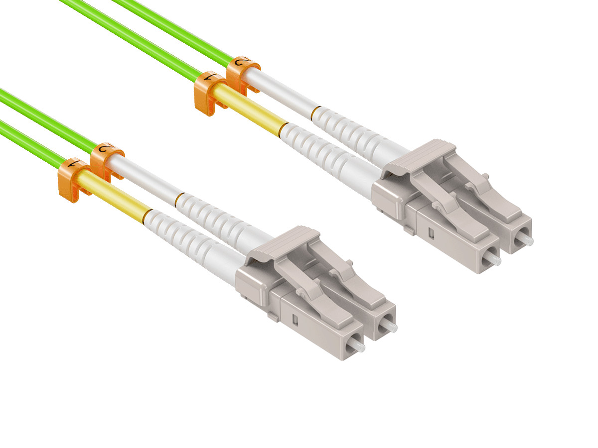 OM5 LC/LC Duplex 50/125 Multimode Fiber Optic Cable – 10/12/15/20/25/30/50m