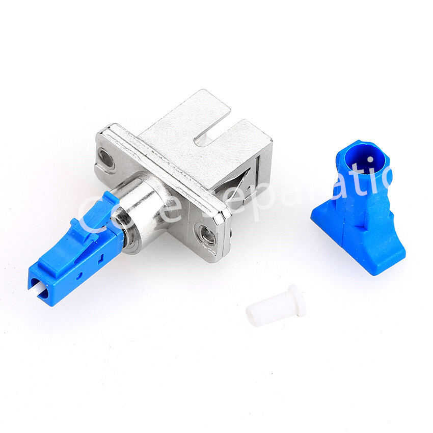 SC/UPC Female to LC/UPC Male Adapter Fiber Optical Coupler Flange Converter