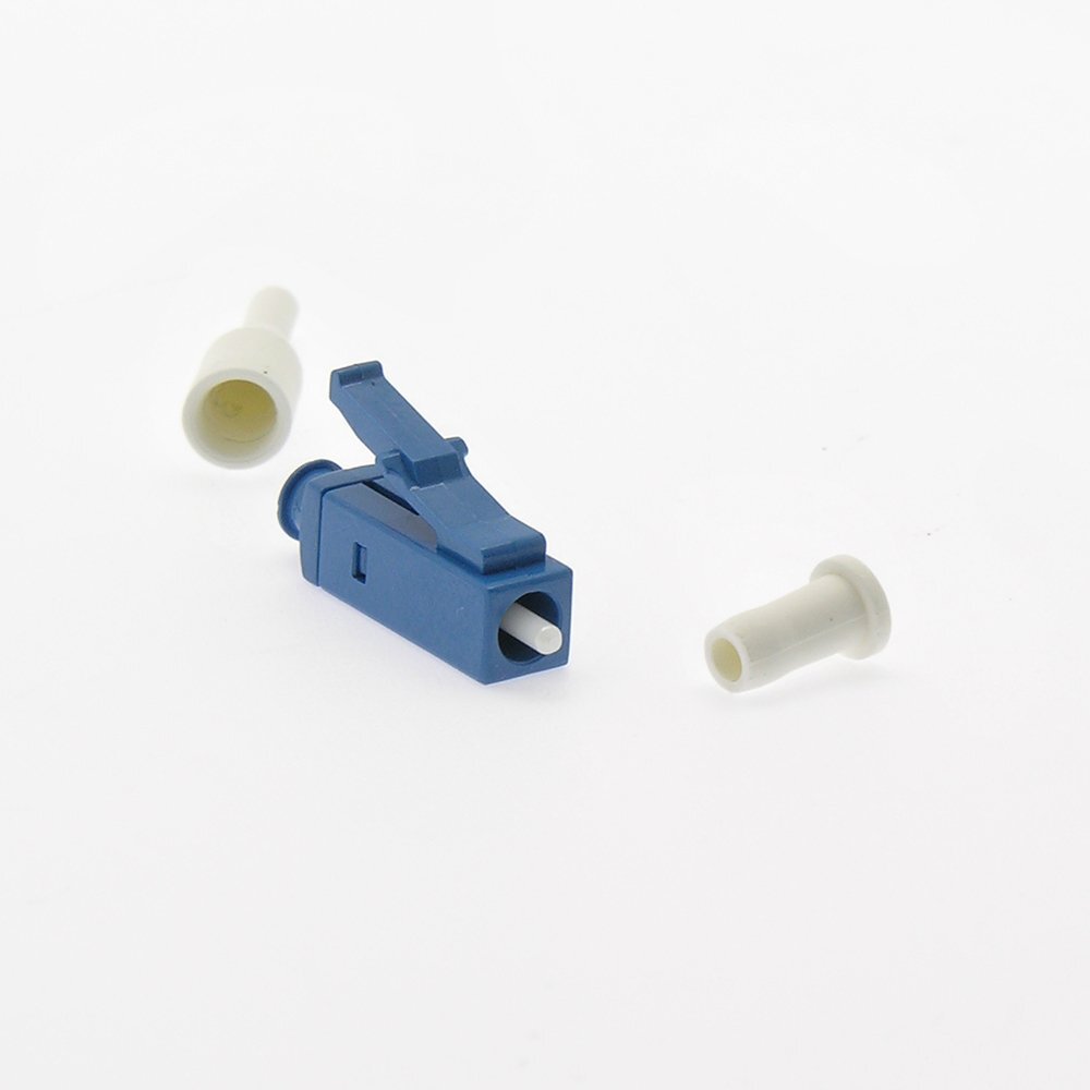 10 Pcs LC UPC Simplex 0.9mm Single Mode Fiber Optic Optical Connector Adapter