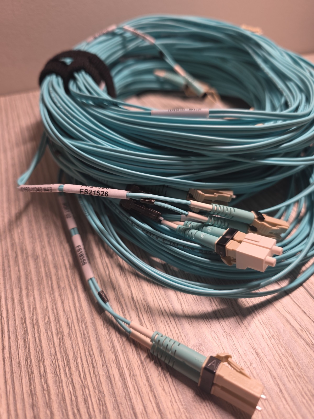 BULK LOT (124) CommScope OM4 Multimode Fiber Patch Cables Duplex LC-LC Clean