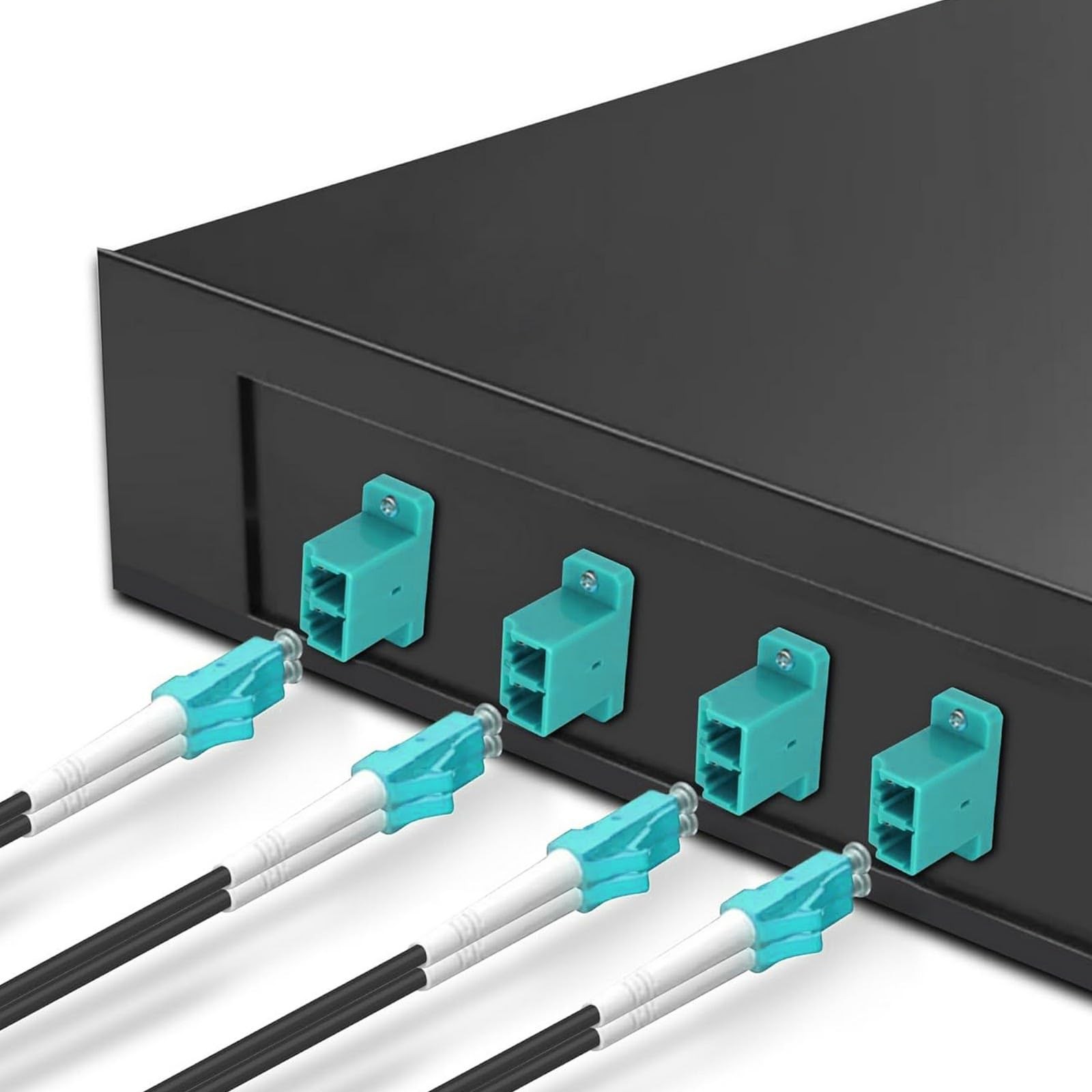 FiberPrime-LC to LC Fiber Optic Adapter, Multimode Convertor, 5Pack | Singlem…