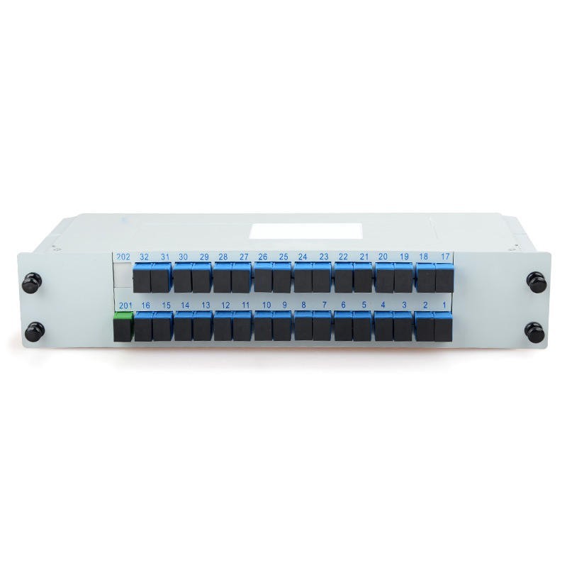 1×32 FTTH PLC Insertion Type Fiber Optic Cassette Passive Splitter SC/UPC APC