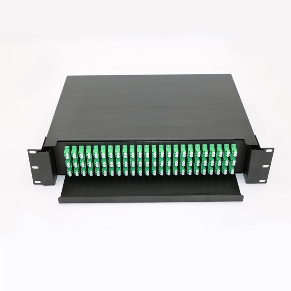 144 cores Fiber Optic ODF Terminal Box FTTH Box with Lc Apc Pigtail and Adapters