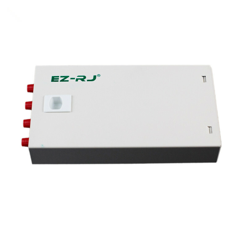 4-port FC fiber optic terminal box thickened 1.0MM full flange + pigtail