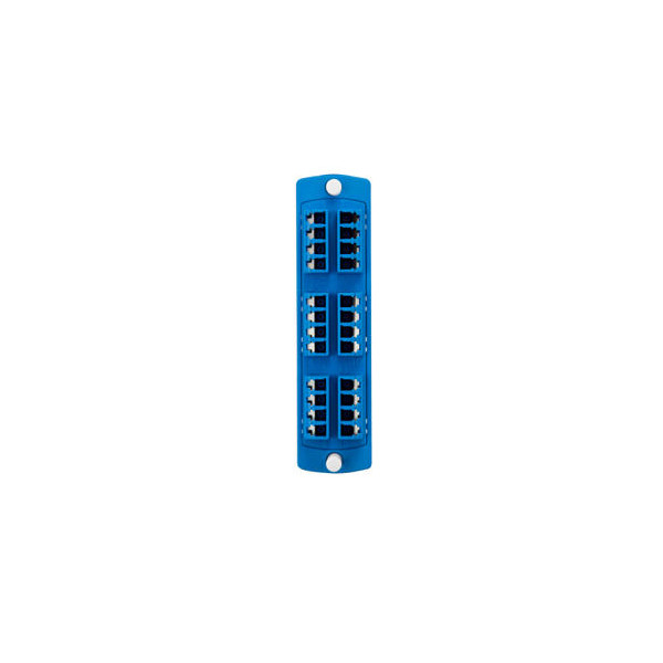 Leviton 5F100-4LL 24-Fiber Adapter Plate LC Quad OS1/OS2 Singlemode