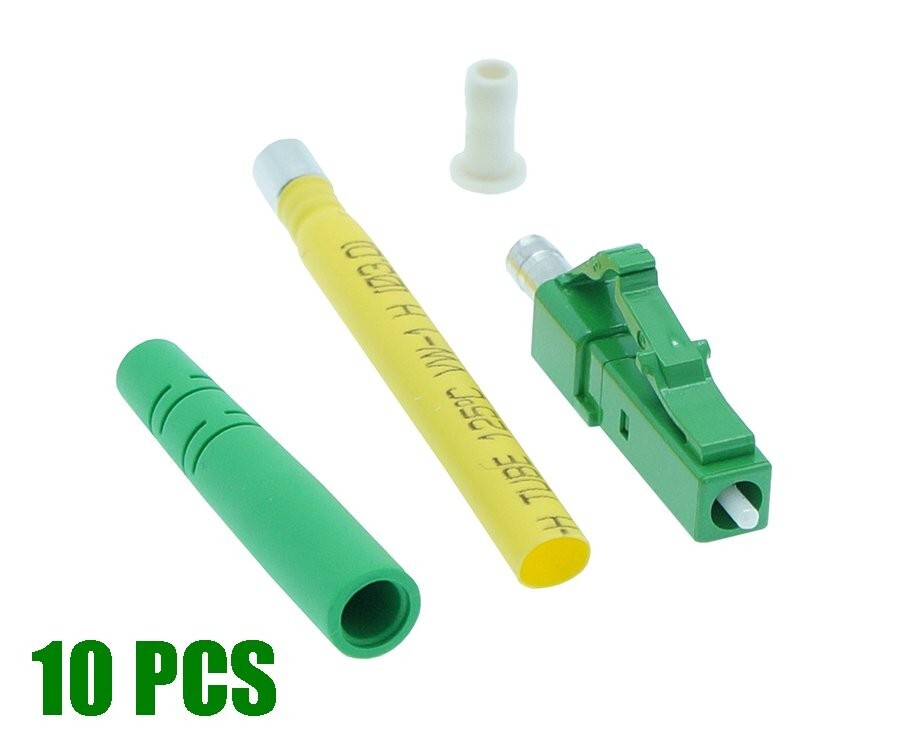 10 Pcs Pack LC/APC Fiber Optic Single Mode Simplex 2.0mm Connector Adapter