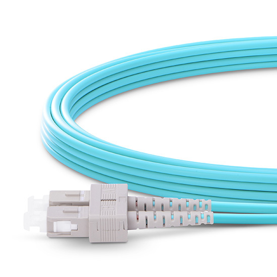 10M LC UPC to SC UPC Duplex 2.0mm 10G OM3 Fiber Optic Patch Cable -6075