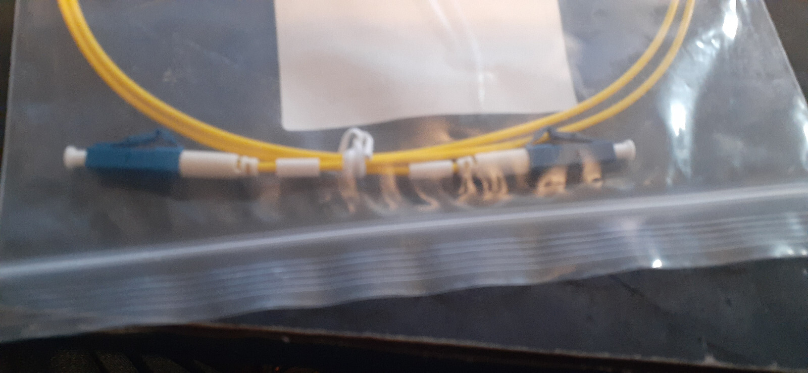 LC UPC to LC UPC Simplex Single Mode PVC 2.0mm 1 meter Fiber Optic Patch Cable