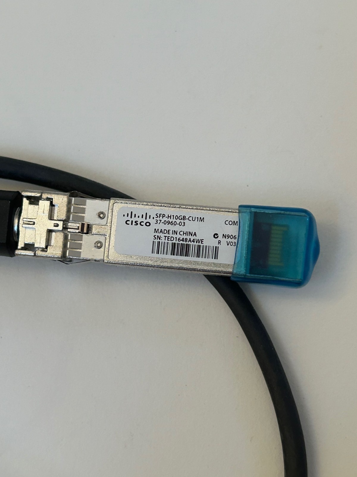 NEW 2 x Cisco SFP-H10GB-CU1M 10GBASE-CU SFP+ Cable 1 Meter Direct Attach Cable
