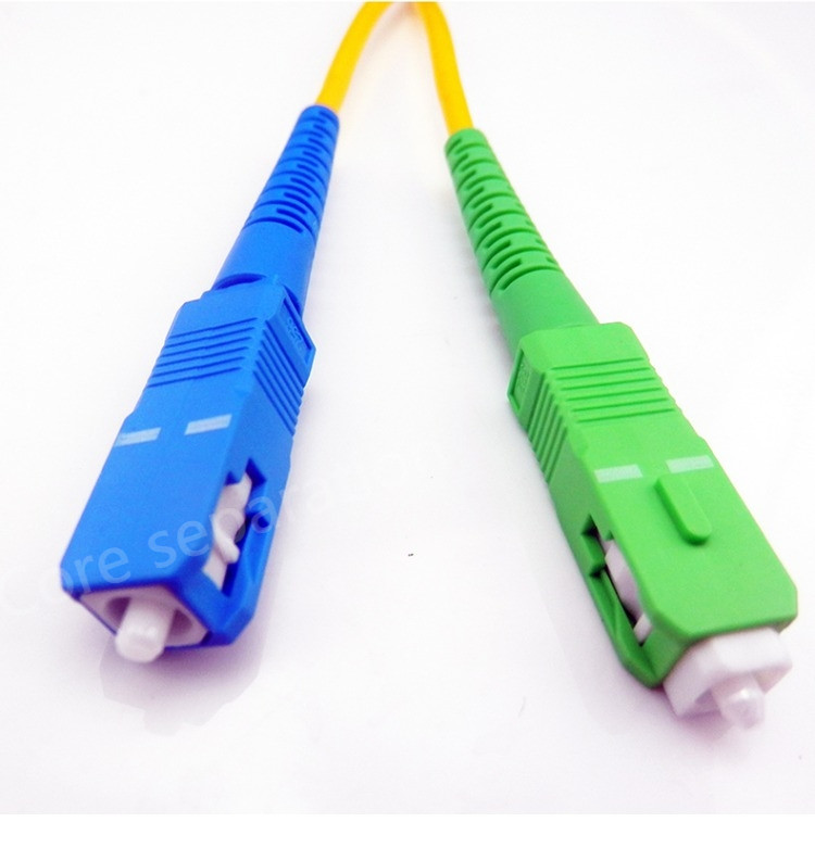 1m 2m 3m SC APC to SC UPC Simplex Single Mode Fiber Optical Patch Cord Cable lot