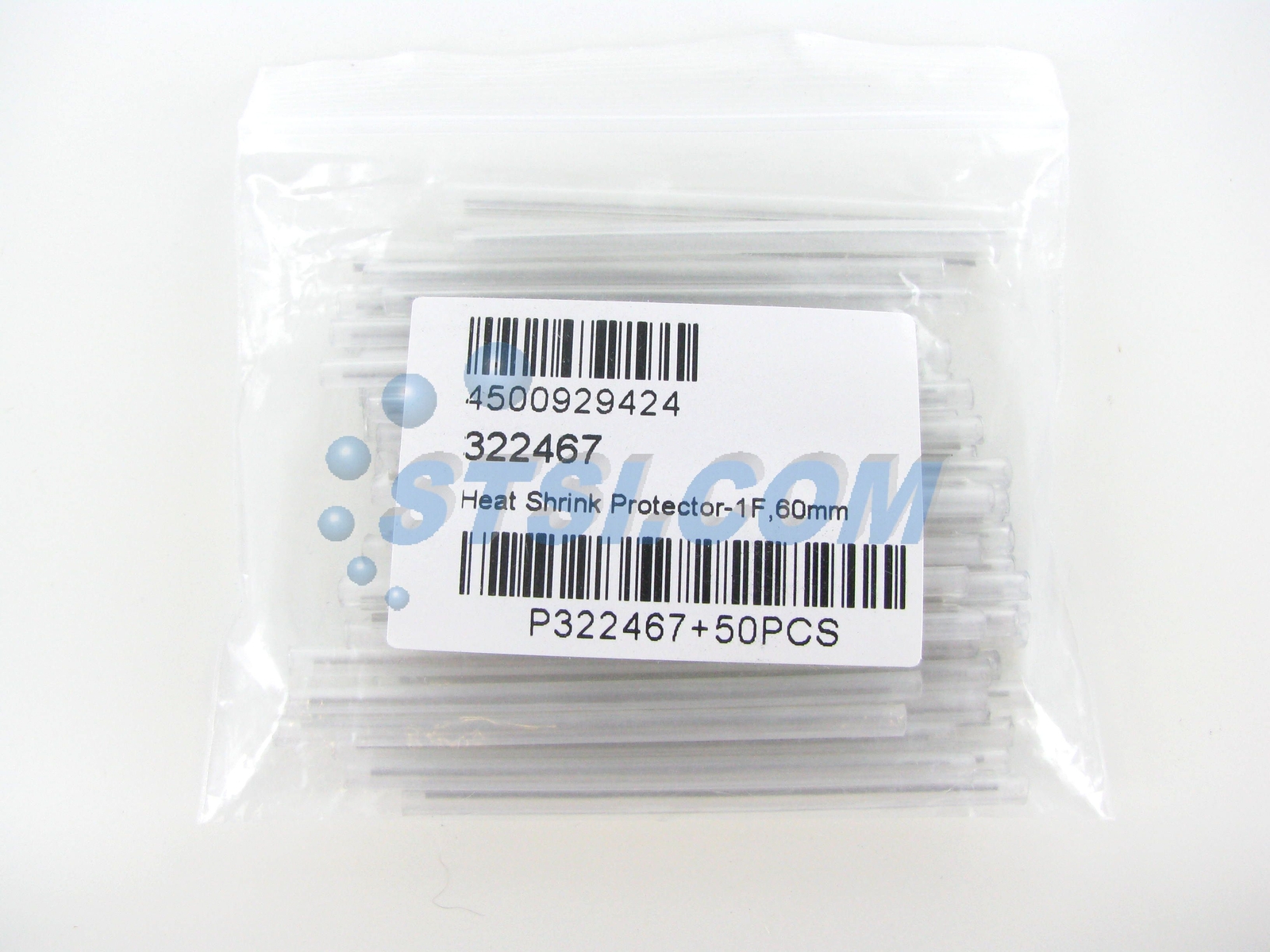 Corning 2806031-01 Heat-Shrink Fusion Splice Protector Sleeves, 1F, 60mm, ~STSI