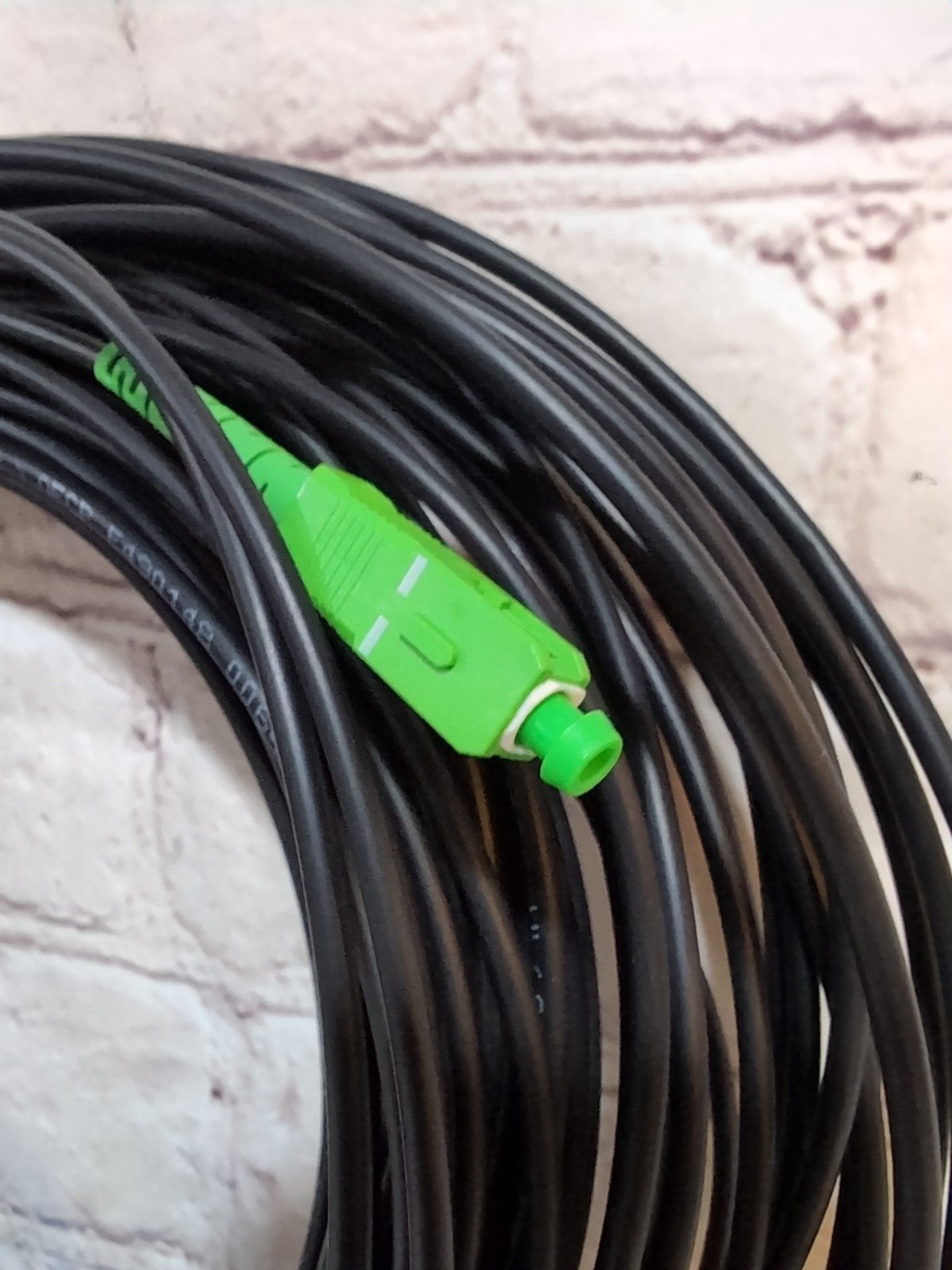 TiniFiber 30m 100ft Armored Fiber Optic Cable OS2 Single Mode SC/APC SC/APC
