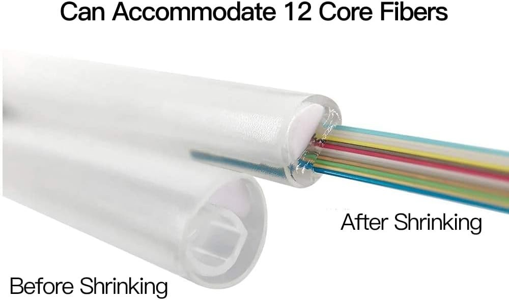 216Pcs Fiber Optic Fusion Sleeves 40mm – Clear