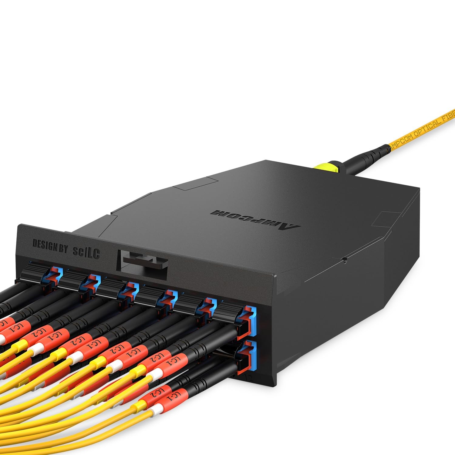 1m 3ft MPO To LC Breakout Cable 9/125m Singlemode OS1/OS2 8 Fiber Optic