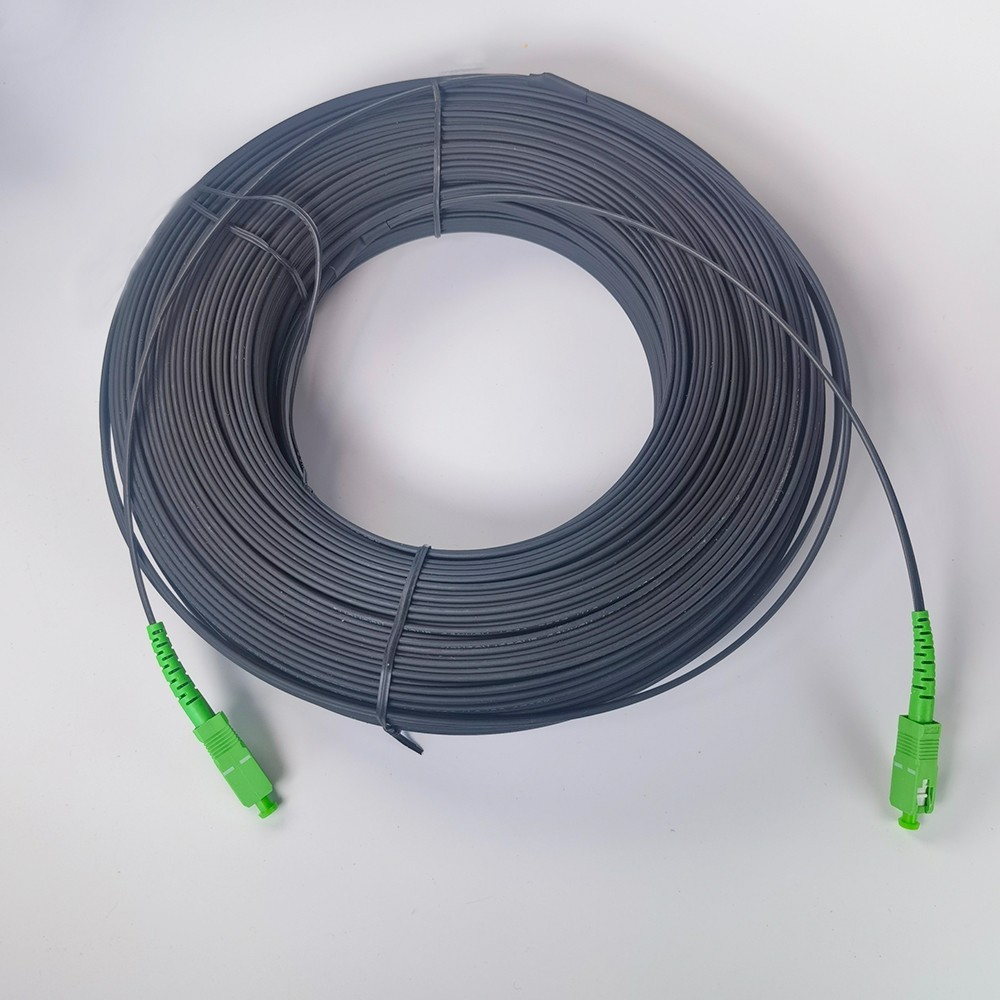 Indoor FTTH Drop Fiber Optic Cable Single Mode Simplex Core SC/APC-SC/APC 1M-50M